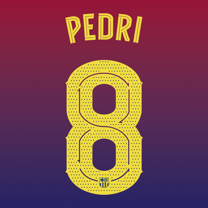 FC Barcelona Home Print 25/26 (Adult) - PEDRI 8