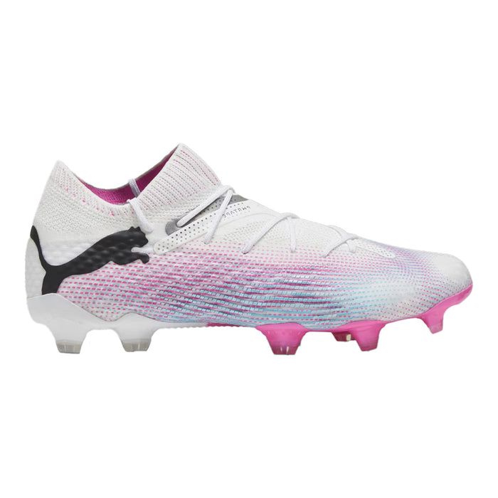 Puma Future 7 Ultimate FG/AG Football Boots (White/Black/Poison Pink)