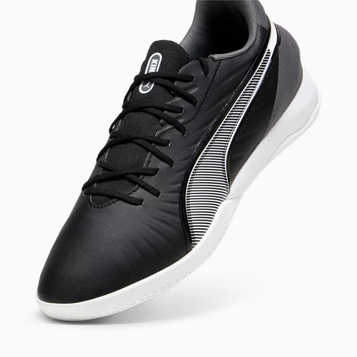 Puma King Match IT Indoor Football Shoes (Black/White)