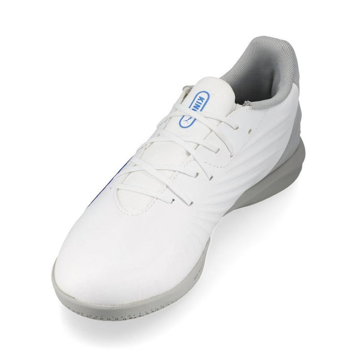 Puma King Match IT Jnr Indoor Football Shoes (White/Bluemazing/Light Grey)