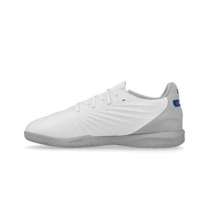 Puma King Match IT Jnr Indoor Football Shoes (White/Bluemazing/Light Grey)