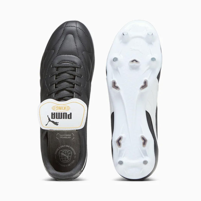 Puma King Top MxSG Football Boots (Black/White)