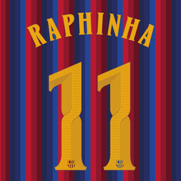 FC Barcelona Home Print 26/27 (Adult) - RAPHINHA 11