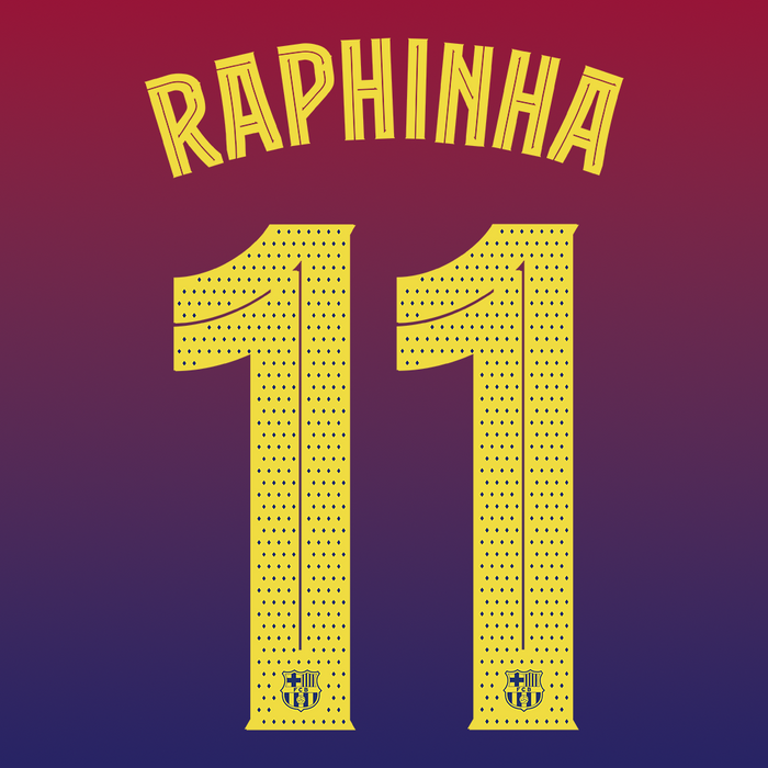FC Barcelona Home Print 25/26 (Adult) - RAPHINHA 11