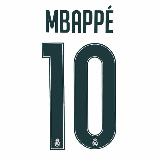 Real Madrid Mbappé 10 name and number print, youth, for the 26/27 home shirt