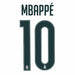 Real Madrid Mbappé 10 name and number print, youth, for the 26/27 home shirt