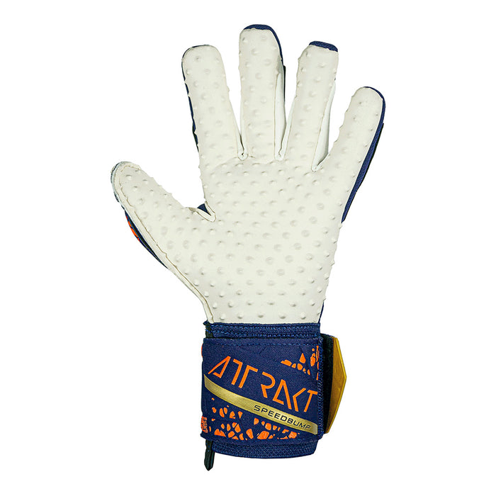 Reusch Attrakt Speedbump GK Gloves (Blue/Gold)
