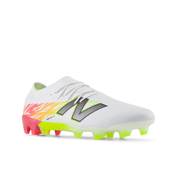 New Balance Furon Elite FG V8 Football Boots (White/Energy Red/Hi-lite)