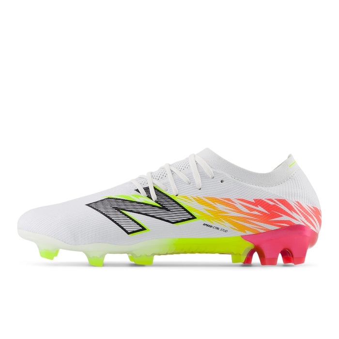 New Balance Furon Elite FG V8 Football Boots (White/Energy Red/Hi-lite)