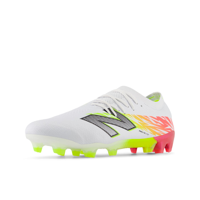 New Balance Furon Elite FG V8 Football Boots (White/Energy Red/Hi-lite)