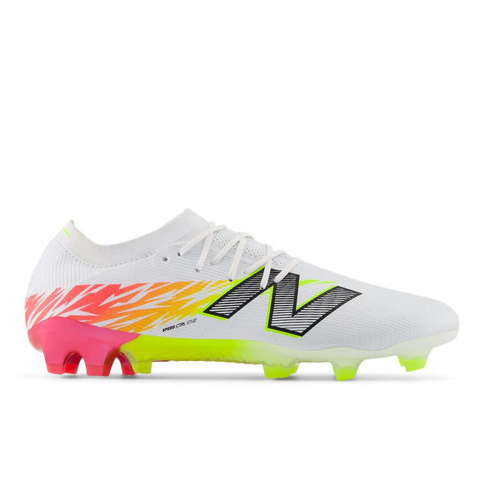 New Balance Furon Elite FG V8 Football Boots (White/Energy Red/Hi-lite)