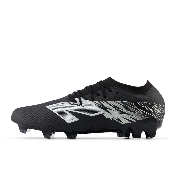 New Balance Furon Team FG V8 2E Width Football Boots (Black/Silver)