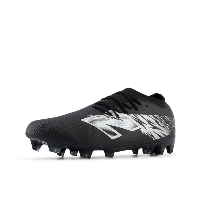 New Balance Furon Team FG V8 2E Width Football Boots (Black/Silver)