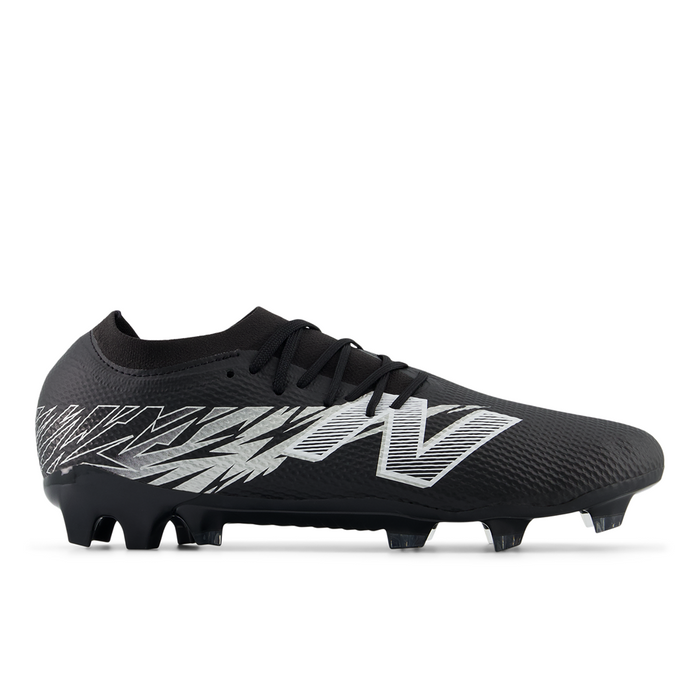 New Balance Furon Team FG V8 2E Width Football Boots (Black/Silver)