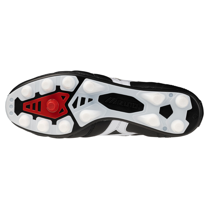 Mizuno Morelia II Japan Flap-Tongue FG Football Boots (Black/White/Chinese Red)