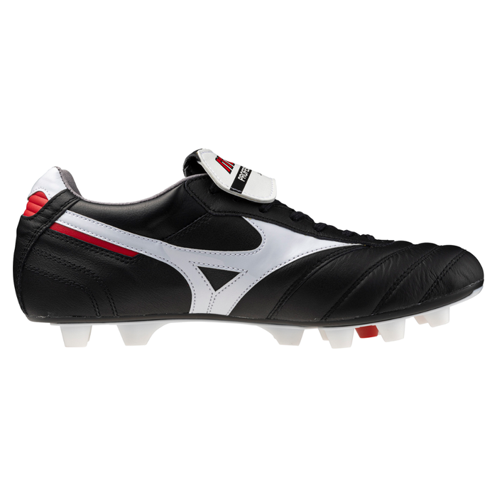 Mizuno Morelia II Japan Flap-Tongue FG Football Boots (Black/White/Chinese Red)