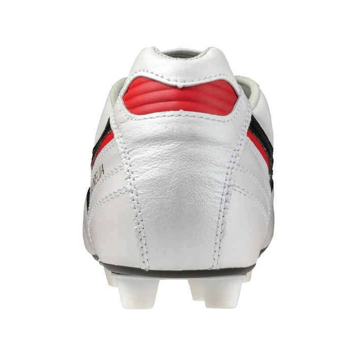 Mizuno Morelia II Japan FG Football Boots (White/Black/Chinese Red)