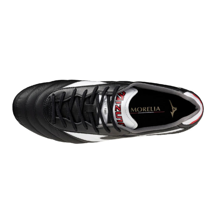 Mizuno Morelia II Elite FG Football Boots (Black/White/Chinese Red)