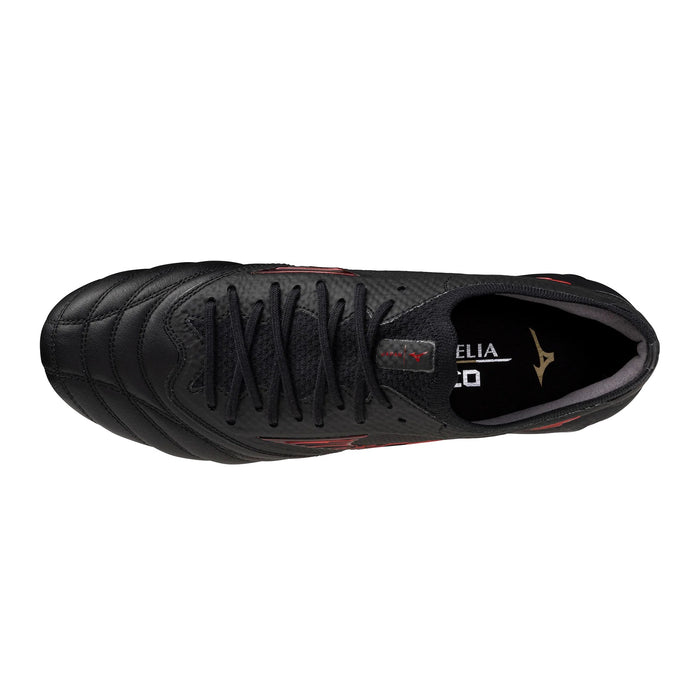 Mizuno Morelia Neo IV Beta Japan FG Football Boots (Black/Morelia 40th Red/Black)