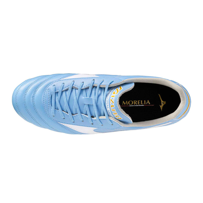 Mizuno Morelia II Pro FG Football Boots (Celeste/White/MP Gold)