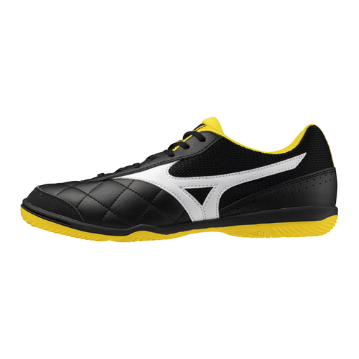 Mizuno MRL Sala Club IN indoor football shoe in graphite and cyber yellow