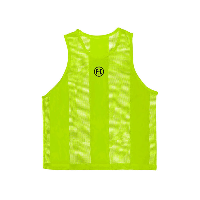 Ultra-soft breathable mesh bib available yellow, green, orange and red. One size fits most kids aged 9-12.