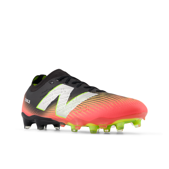 New Balance Tekela Pro Low Laced V4 FG Football Boots (Black/Neo Flame/Clementine)