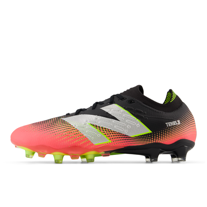 New Balance Tekela Pro Low Laced V4 FG Football Boots (Black/Neo Flame/Clementine)