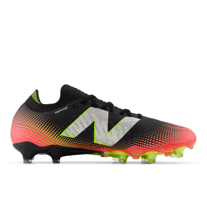 New Balance Tekela Pro Low Laced V4 FG Football Boots (Black/Neo Flame/Clementine)