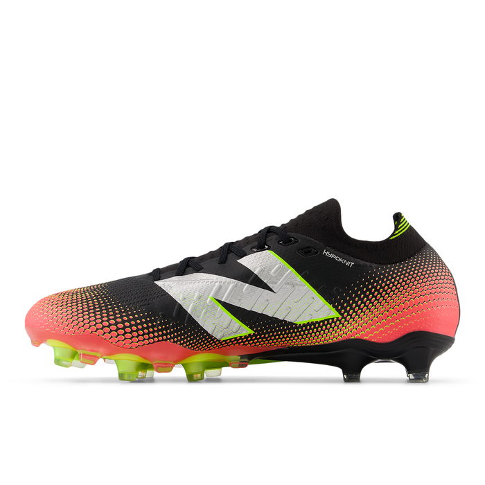 New Balance Tekela Pro Low Laced V4 FG Football Boots (Black/Neo Flame/Clementine)