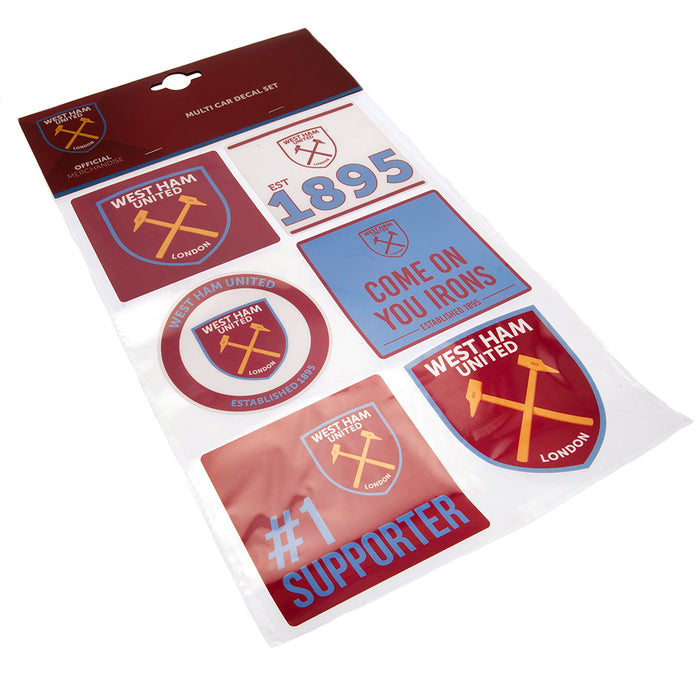 West Ham United Car Decal Set