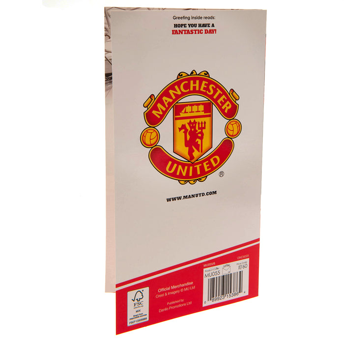Manchester United No. 1 Fan Birthday Card