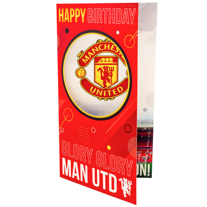 Manchester United Glory Glory Birthday Card