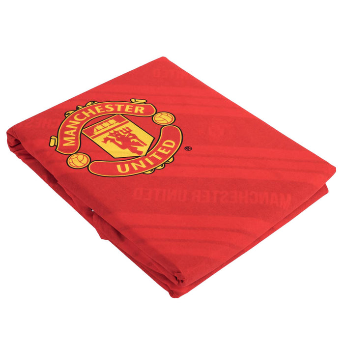 Manchester United Core Stripe Single Duvet Set