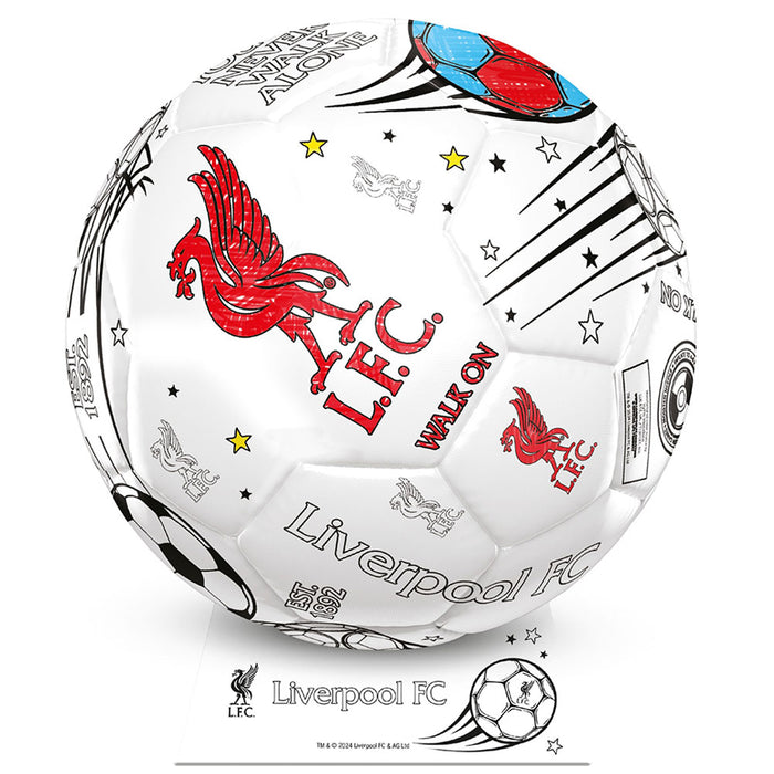 Liverpool 'Colour In' Mini Football Set