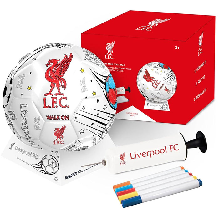 Liverpool 'Colour In' Mini Football Set