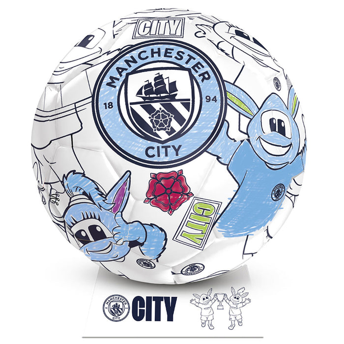 Manchester City 'Colour In' Mini Football Set