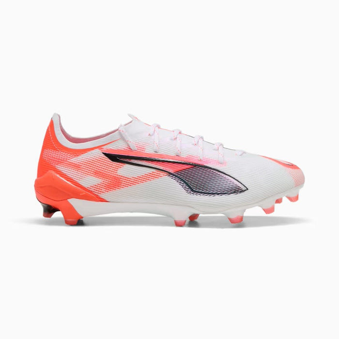 Puma Ultra 5 Ultimate FG Football Boots (White/Black/Glowing Red)