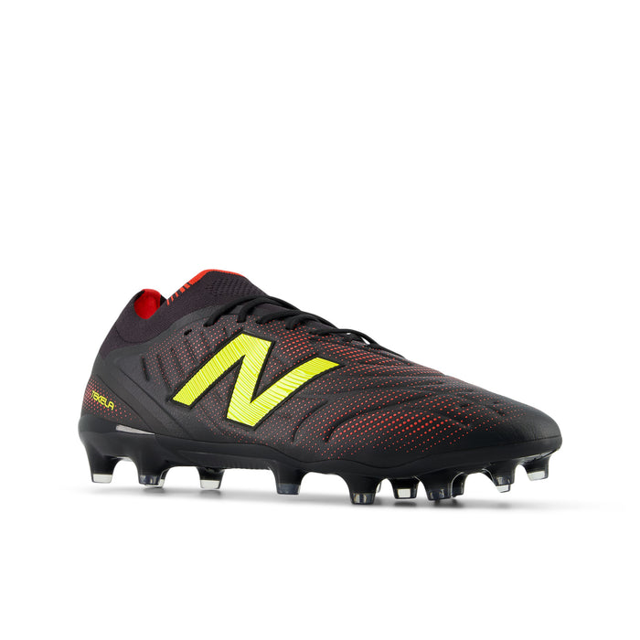 New Balance Tekela Elite V5 MG Football Boots (Black/Punch Yellow/Fire Cracker)