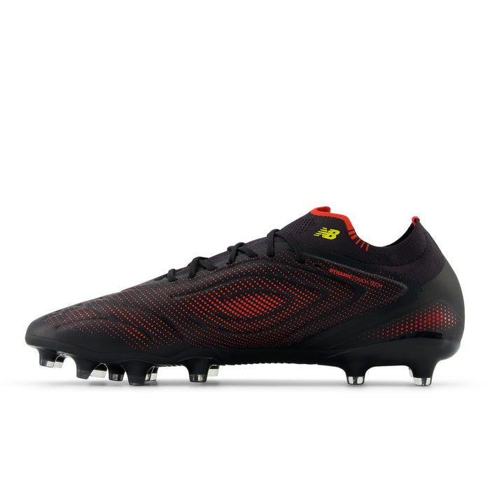 New Balance Tekela Elite V5 MG Football Boots (Black/Punch Yellow/Fire Cracker)