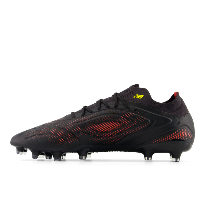 New Balance Tekela Pro V5 2E FG Football Boots (Black/Punch Yellow/Fire Cracker)