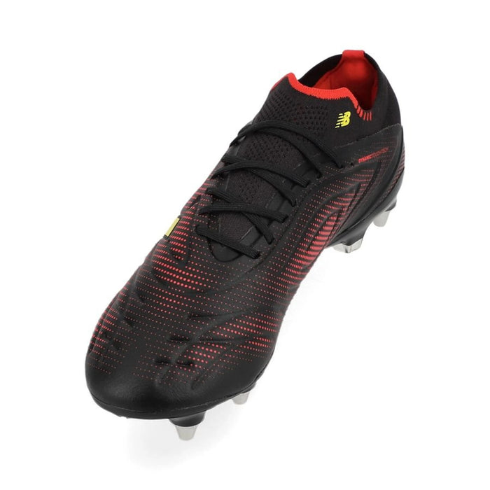 New Balance Tekela V5 Elite Low-Cut SG Football Boots (Black/Yellow/Fire cracker)
