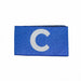 Junior football captain's armband in royal blue
