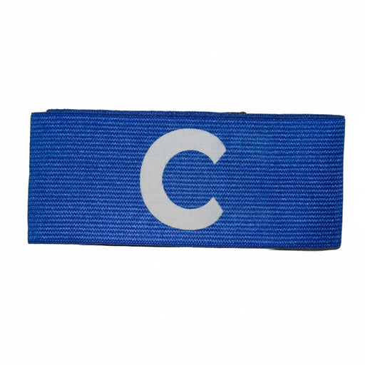 Senior football captain's armband in royal blue