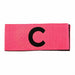 Senior football captain's armband in pink