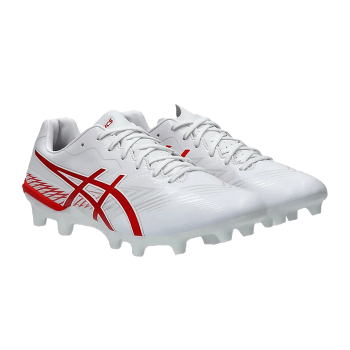 Asics Swift Strike FG Football Boots (White/Fiery Red)