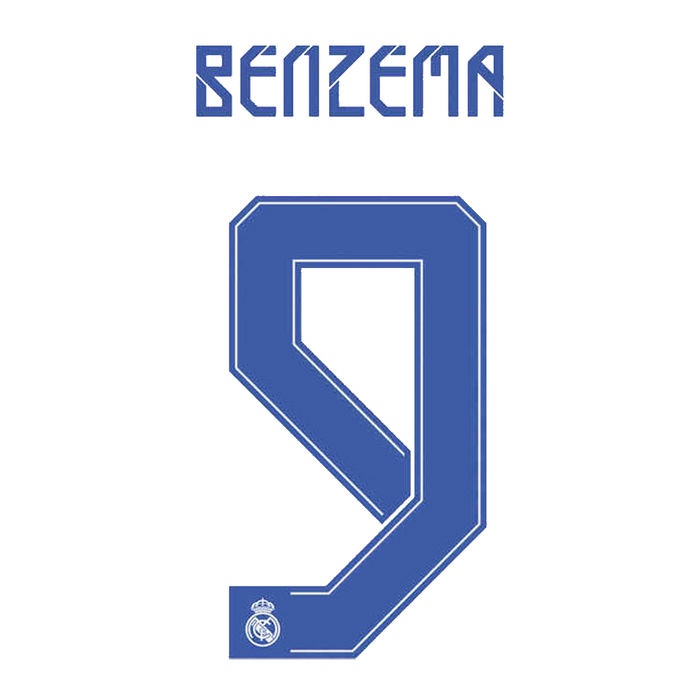 Real Madrid Home Print 21/22 (Adult) - BENZEMA 9