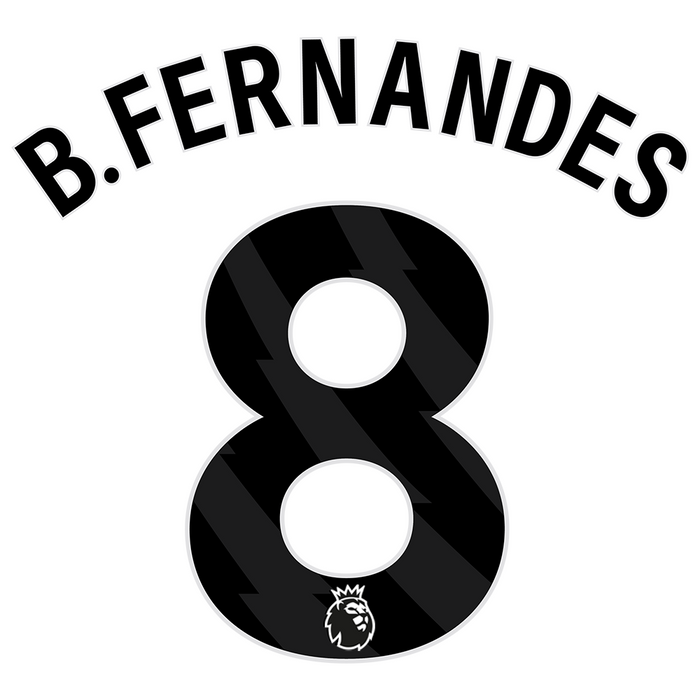 Premier League Print Black (Youth) - B. FERNANDES 8