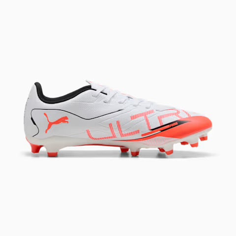 Puma Ultra 5 Play FG/AG Women's Football Boots (White/Black/Glowing Red)