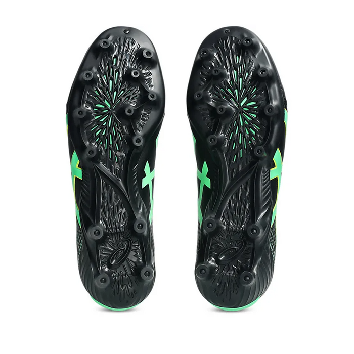 Asics Lethal Flash It 3 FG Football Boots (Black/Vital Green)